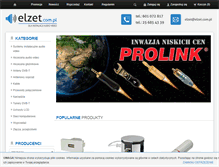 Tablet Screenshot of elzet.com.pl